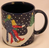 Lillian Vernon SKATERS Coffee Mug Made in Japan - VINTAGE 1989
